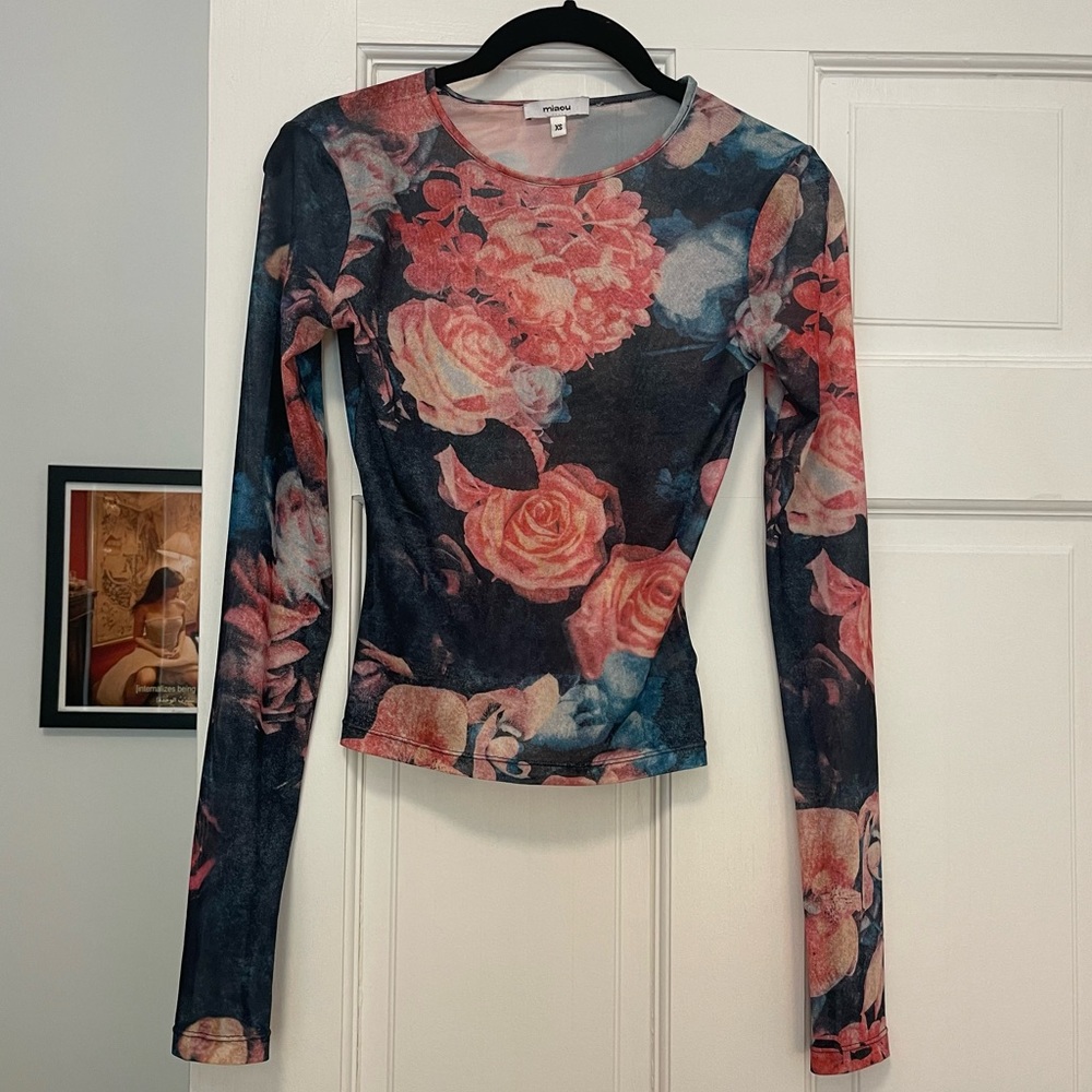 Miaou Power Mesh Long Sleeve Tee